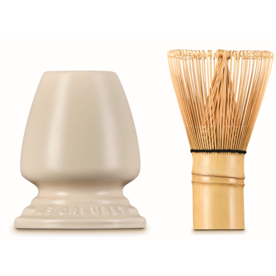 additioanl image for  Le Creuset Matcha Whisk & Stand Brioche 